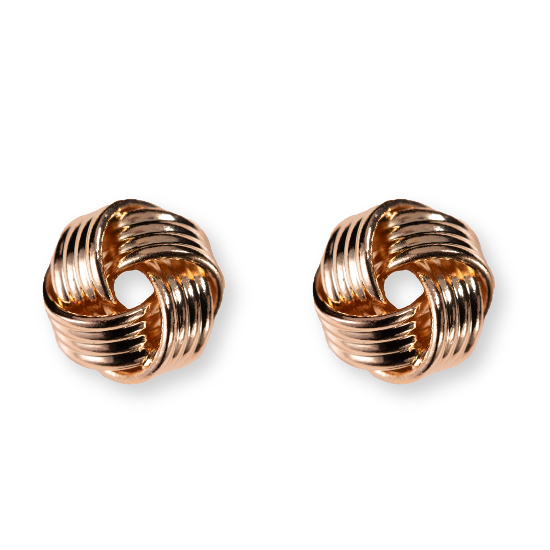 Crystal stud earrings with flowers