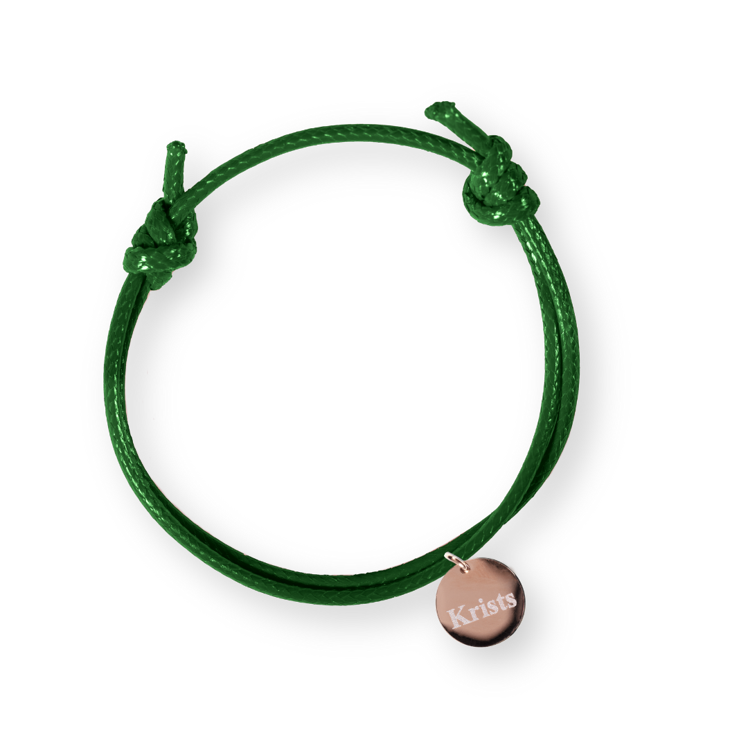 Men's bracelet with engraved medallion – NELA GEMS