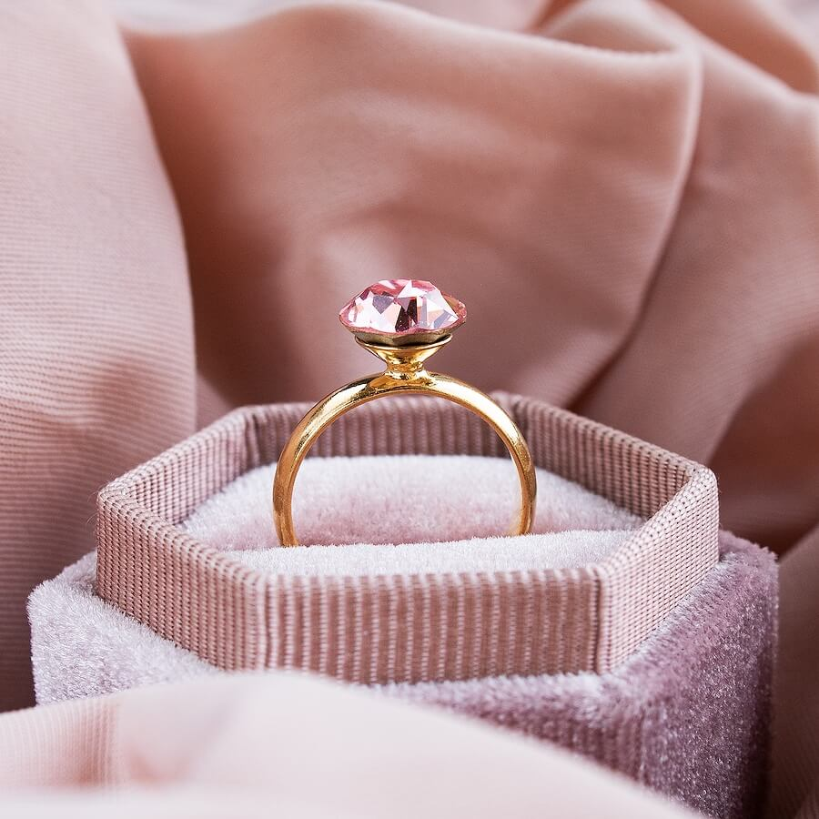 RINGS - crystal and pearl rings for women