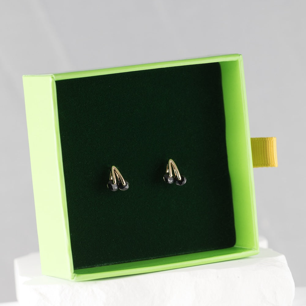 Auskari ar antialerģisku rozā zelta pārklājumu LINDA. 