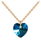 Nela Gems Kaklarota ar sirsniņas kristālu zils zelts