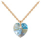 Nela Gems Kaklarota ar sirsniņas kristālu zilgans zelts