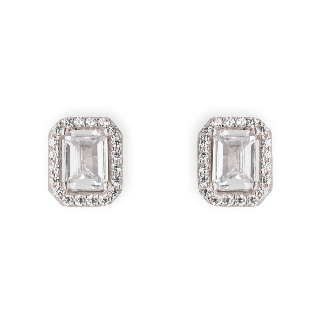 Antialerģiski auskari ar kristāliem 'ANDŽELIKA'