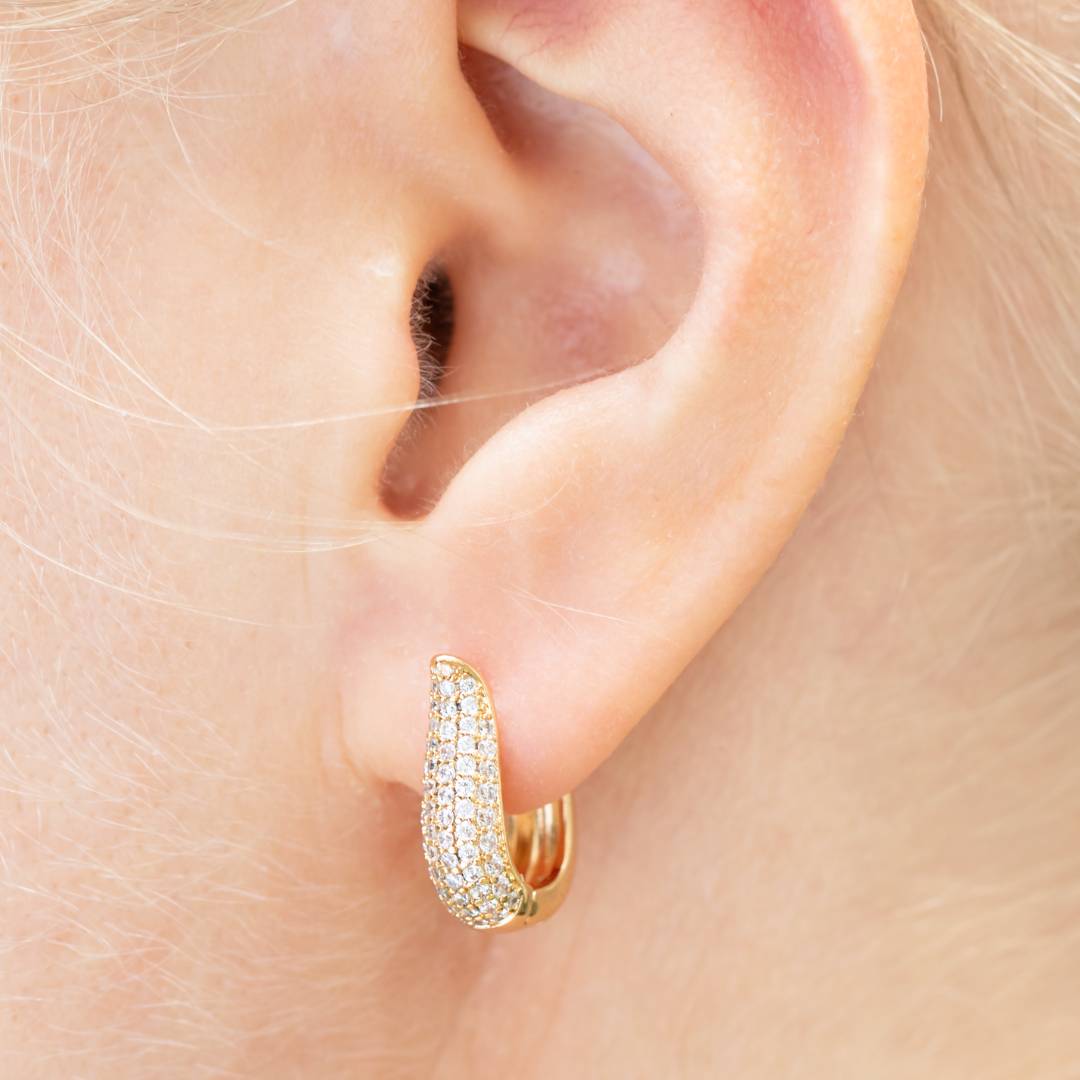 Rose gold auskari Gunita
