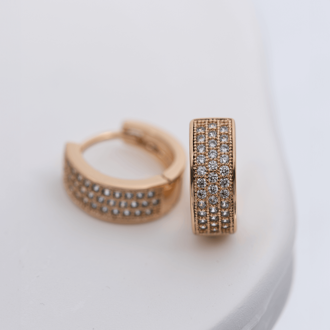 Earrings with crystals 'SABRINA'