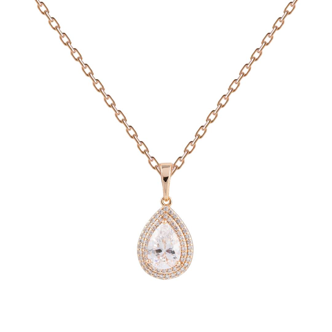 Rose Gold kaklarota Santa
