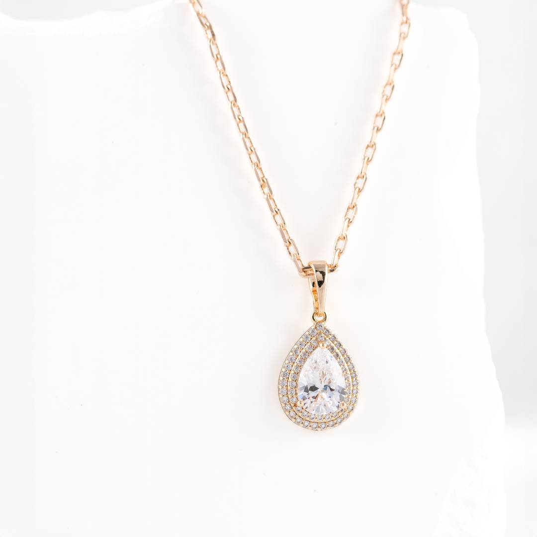 Rose Gold kaklarota Santa