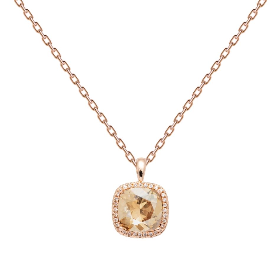 Antialerģiska kristālu kaklarota golden