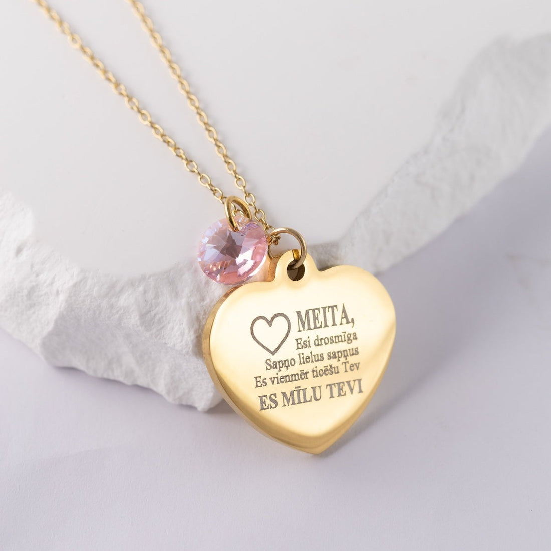 Personalizēta kaklarota ar gravējumu