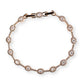 Crystal bracelet with bezels