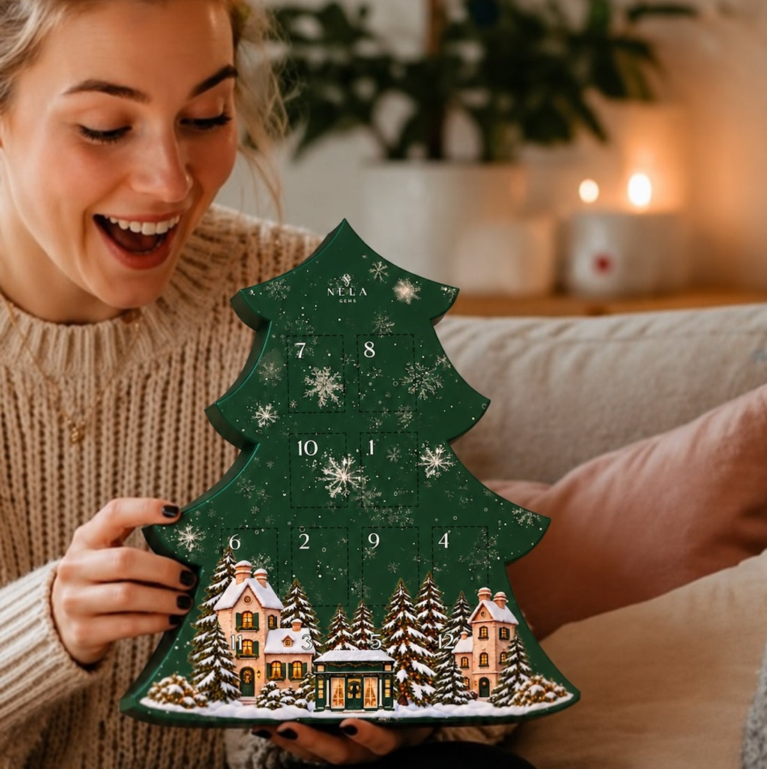 Iepriekšpārdošana - NELA GEMS rotu adventes kalendārs 12 rotas