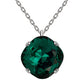 Klasiska sudrsbotā romba kaklarota ar  emeralda kristālu